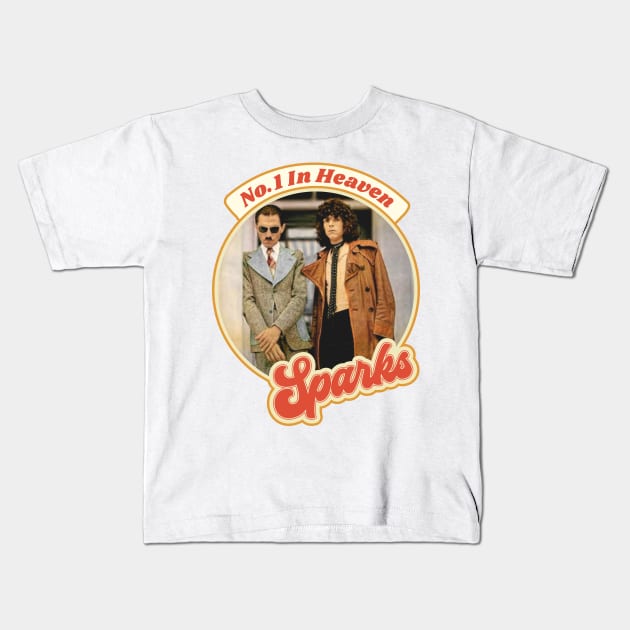 Retro Sparks Band Heaven Tribute Kids T-Shirt by darklordpug